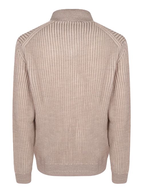 Dolcevita zip Zanone | 810305 ZQ200Z5557 SABBIA